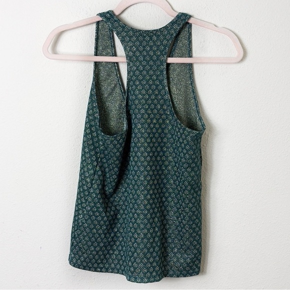 Zara Trafaluc metallic green tank top size Small - Picture 3 of 8